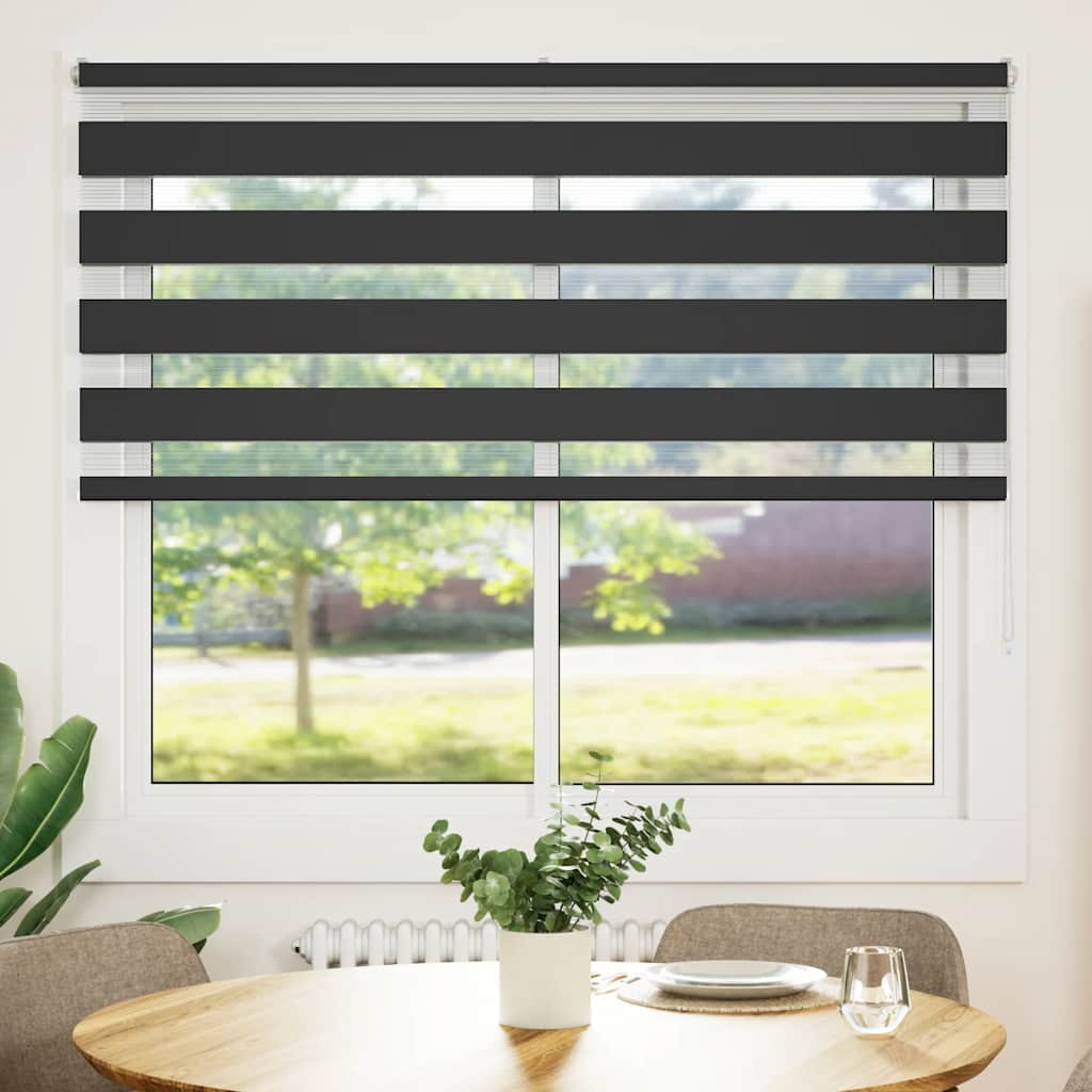 zebragardin sort 160x100 cm stofbredde 155,9 cm polyester