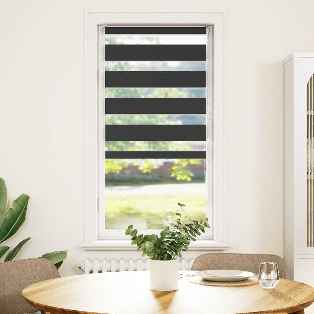 zebragardin sort 55x150 cm stofbredde 50,9 cm polyester