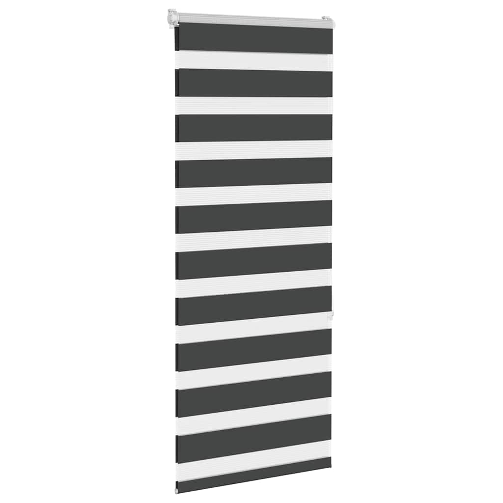 zebragardin sort 65x150 cm stofbredde 60,9 cm polyester