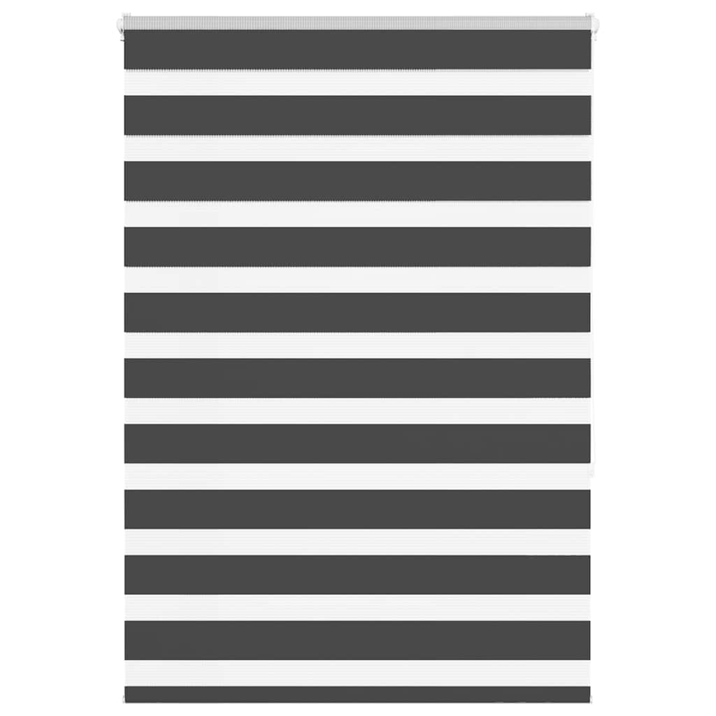 zebragardin sort 115x150 cm stofbredde 110,9 cm polyester