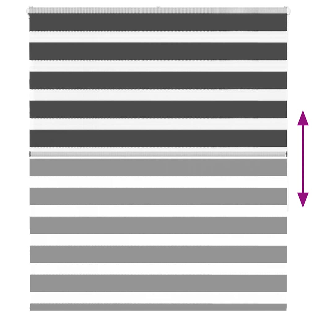 zebragardin sort 120x150 cm stofbredde 115,9 cm polyester