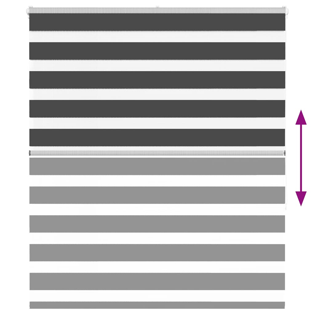 zebragardin sort 130x150 cm stofbredde 125,9 cm polyester