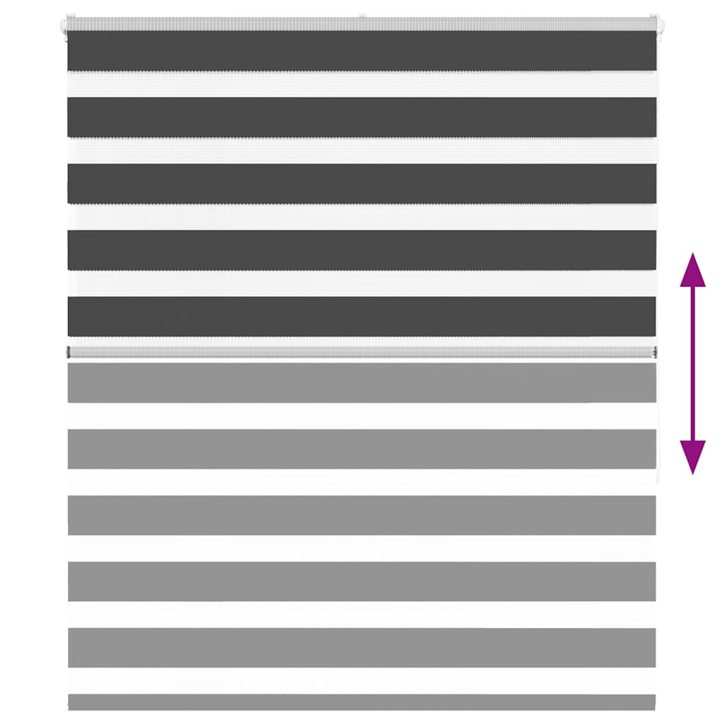 zebragardin sort 135x150 cm stofbredde 130,9 cm polyester