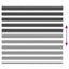 zebragardin sort 165x150 cm stofbredde 160,9 cm polyester