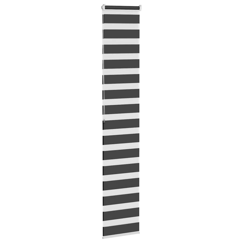 zebragardin sort 45x200 cm stofbredde 40,9 cm polyester