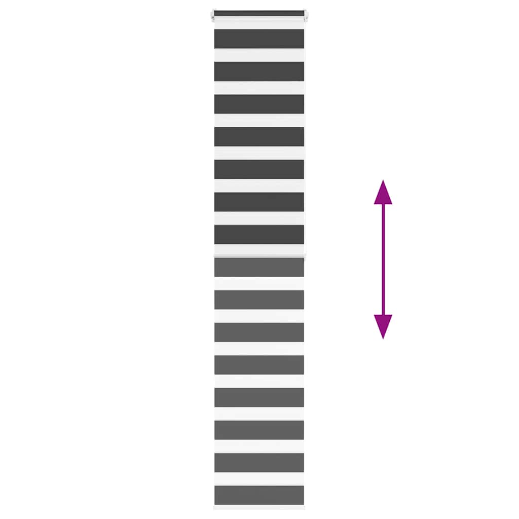 zebragardin sort 45x200 cm stofbredde 40,9 cm polyester