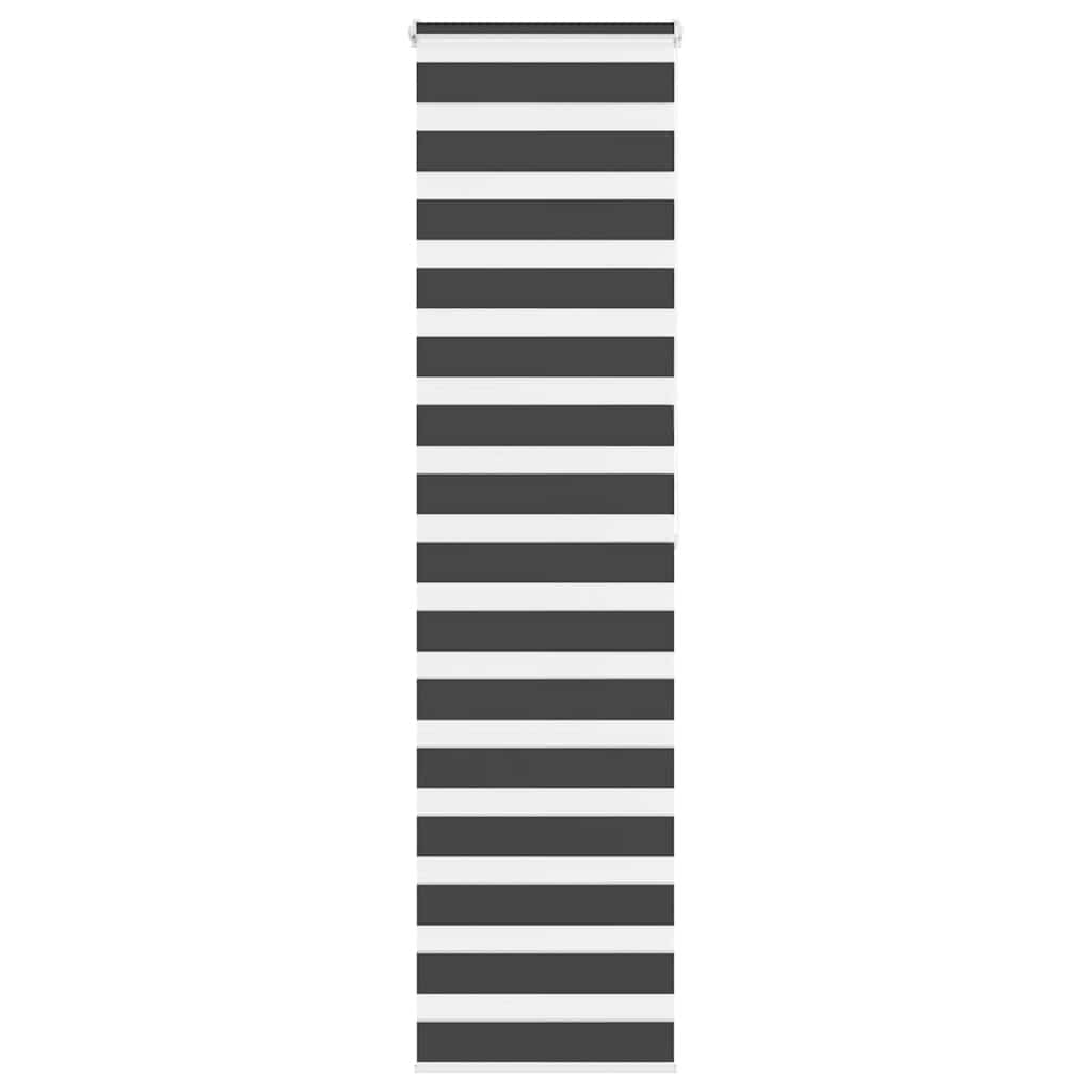 zebragardin sort 55x200 cm stofbredde 50,9 cm polyester