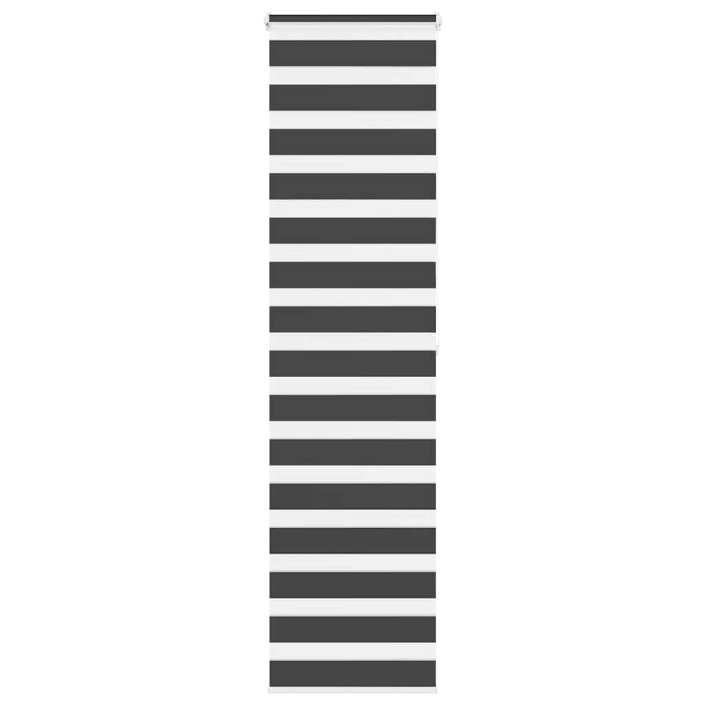 zebragardin sort 65x200 cm stofbredde 60,9 cm polyester