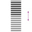 zebragardin sort 85x200 cm stofbredde 80,9 cm polyester