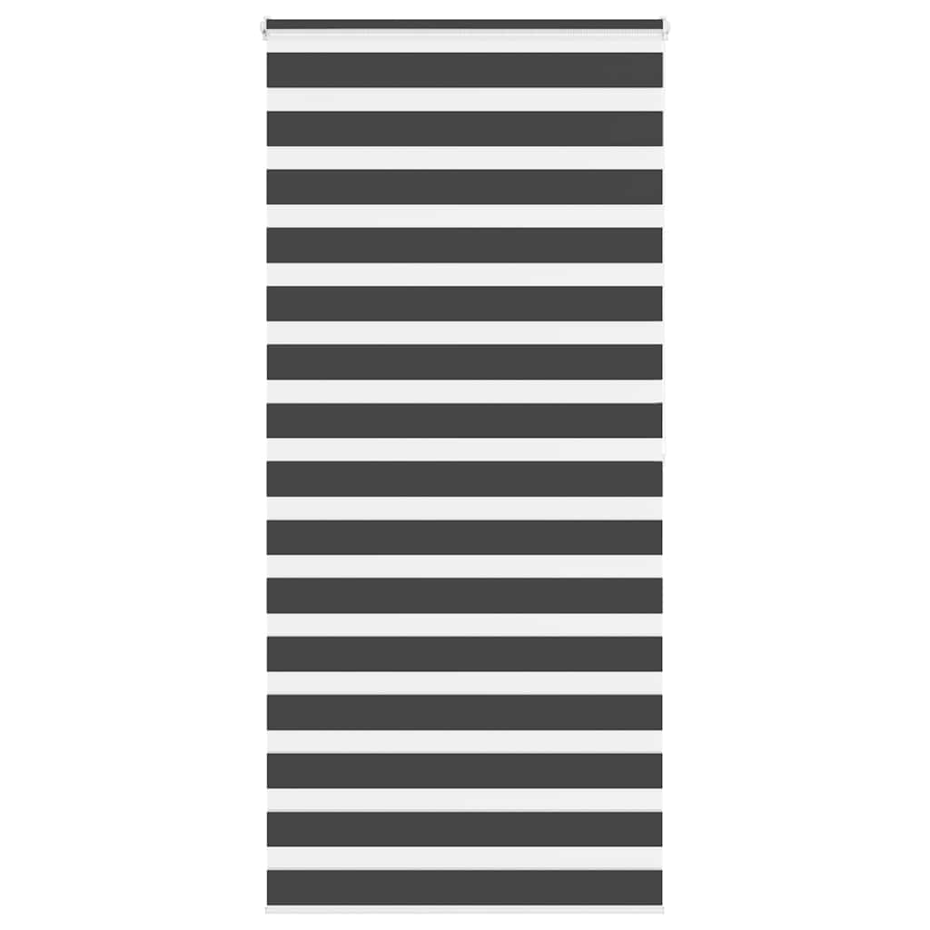 zebragardin sort 100x200 cm stofbredde 95,9 cm polyester
