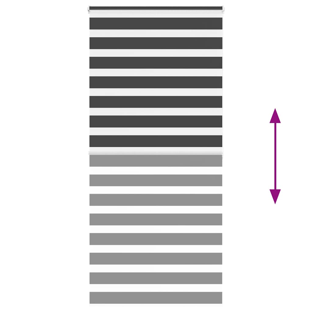 zebragardin sort 105x200 cm stofbredde 100,9 cm polyester