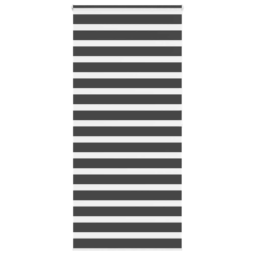 zebragardin sort 115x200 cm stofbredde 110,9 cm polyester