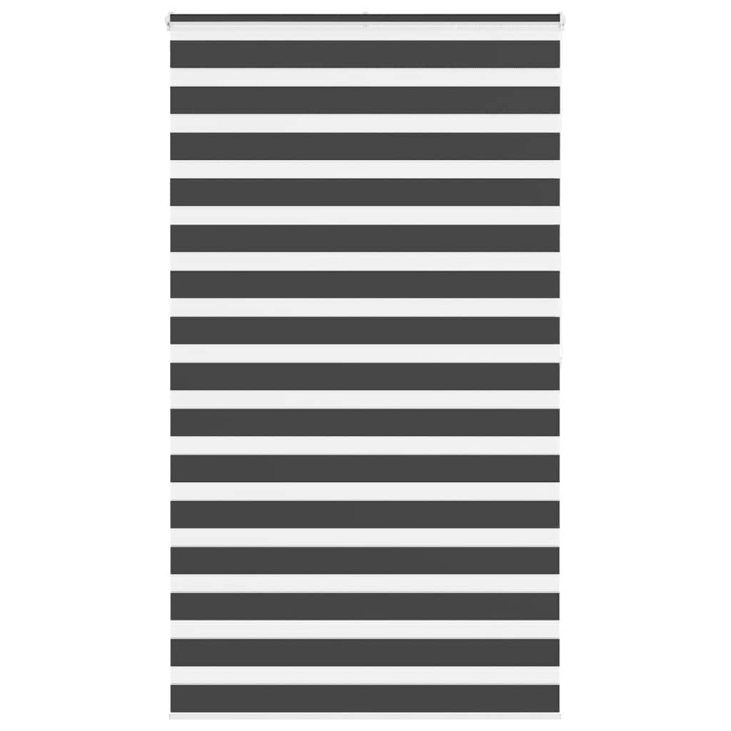 zebragardin sort 135x200 cm stofbredde 130,9 cm polyester