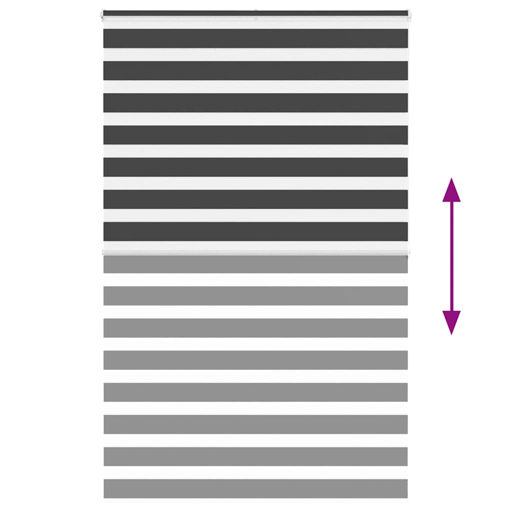 zebragardin sort 140x200 cm stofbredde 135,9 cm polyester