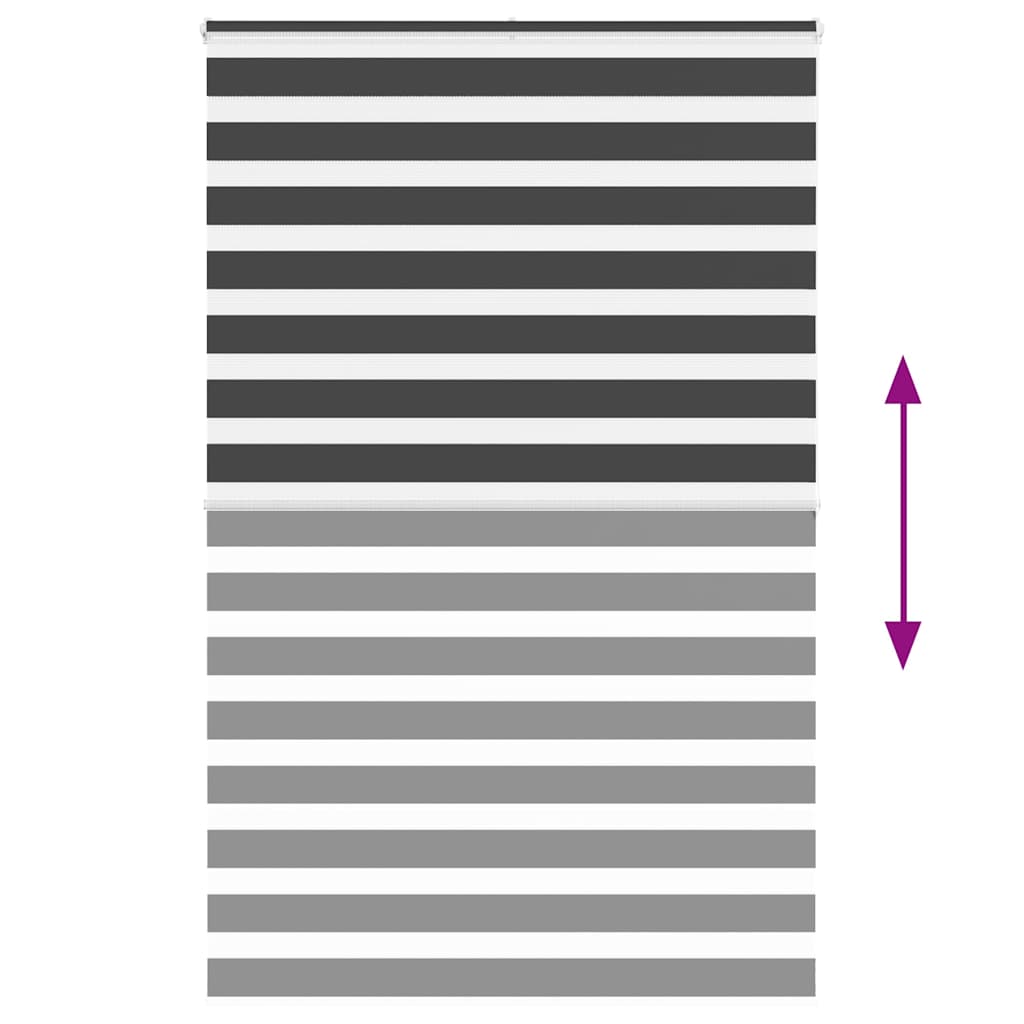zebragardin sort 145x200 cm stofbredde 140,9 cm polyester