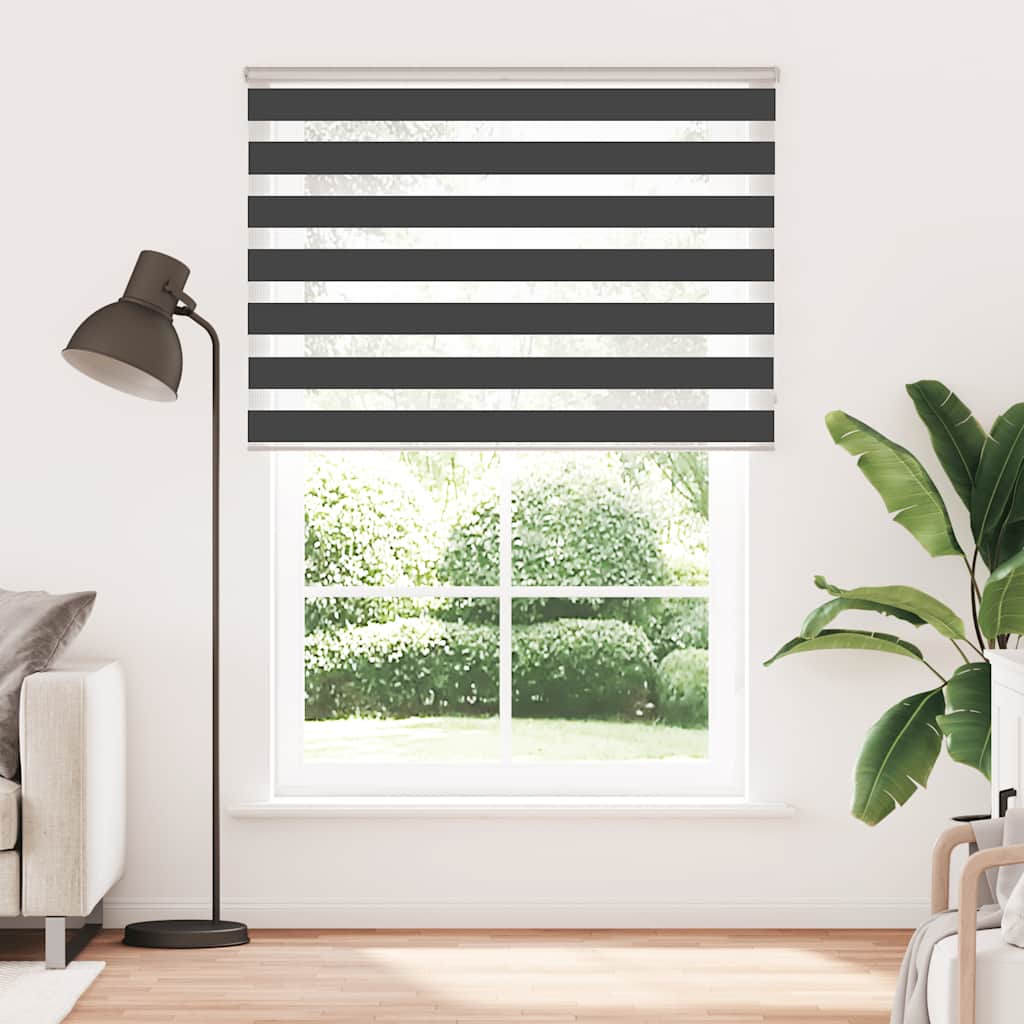 zebragardin sort 155x200 cm stofbredde 150,9 cm polyester