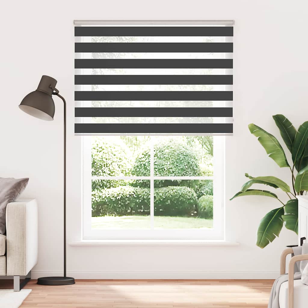 zebragardin sort 165x200 cm stofbredde 160,9 cm polyester