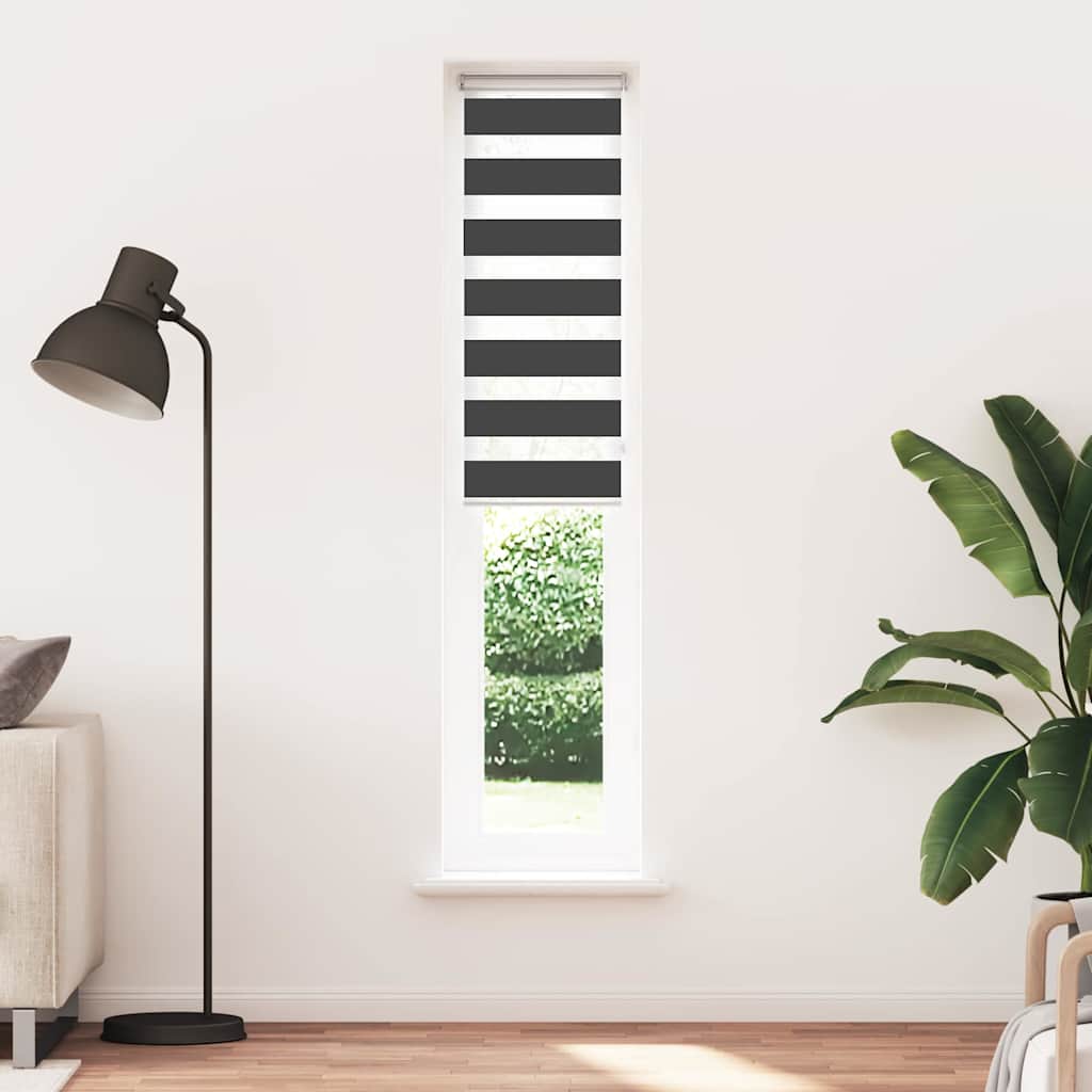 zebragardin sort 45x230 cm stofbredde 40,9 cm polyester
