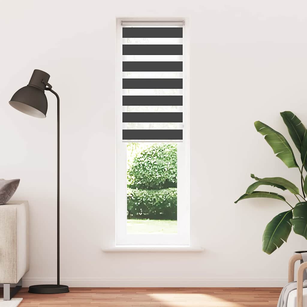 zebragardin sort 55x230 cm stofbredde 50,9 cm polyester