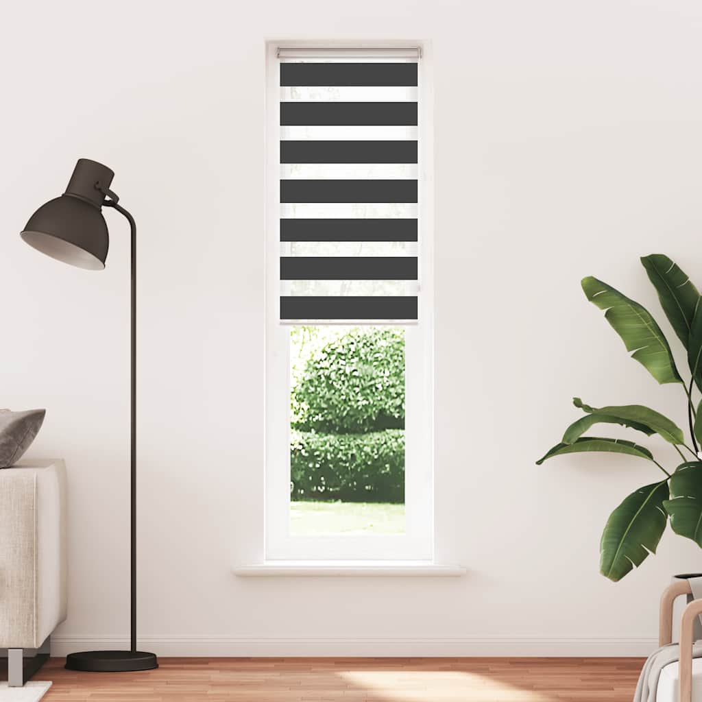 zebragardin sort 60x230 cm stofbredde 55,9 cm polyester