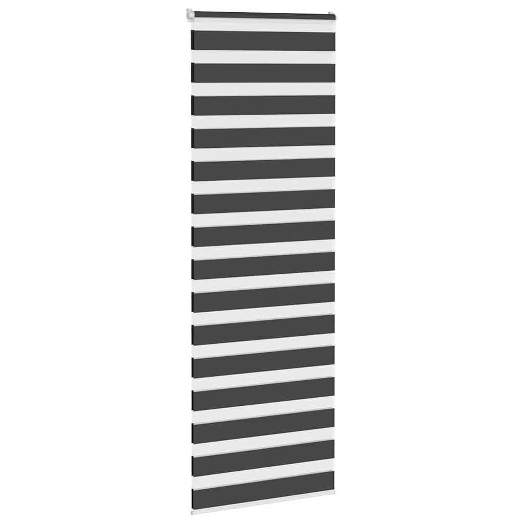 zebragardin sort 75x230 cm stofbredde 70,9 cm polyester