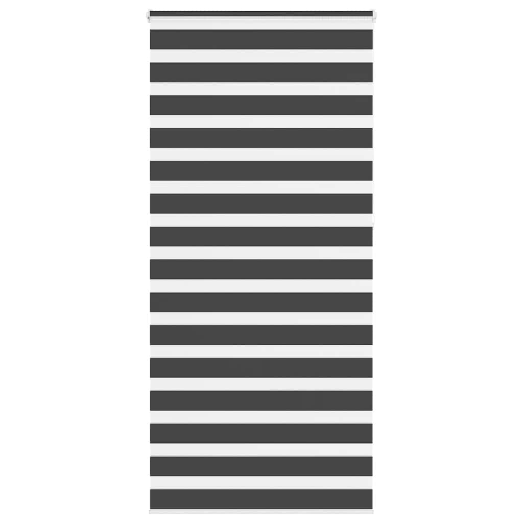 zebragardin sort 115x230 cm stofbredde 110,9 cm polyester