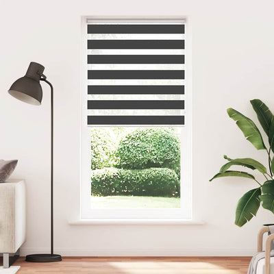 zebragardin sort 115x230 cm stofbredde 110,9 cm polyester