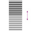 zebragardin sort 115x230 cm stofbredde 110,9 cm polyester