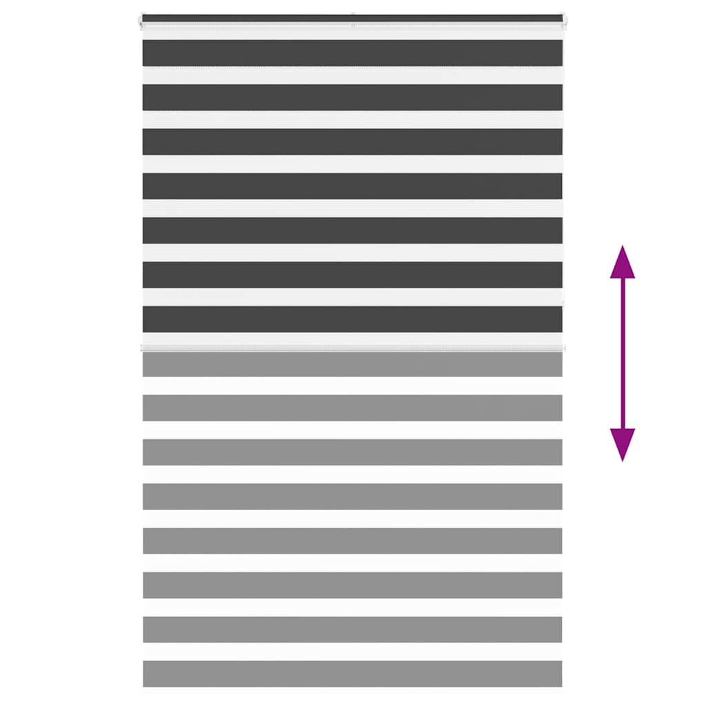 zebragardin sort 150x230 cm stofbredde 145,9 cm polyester
