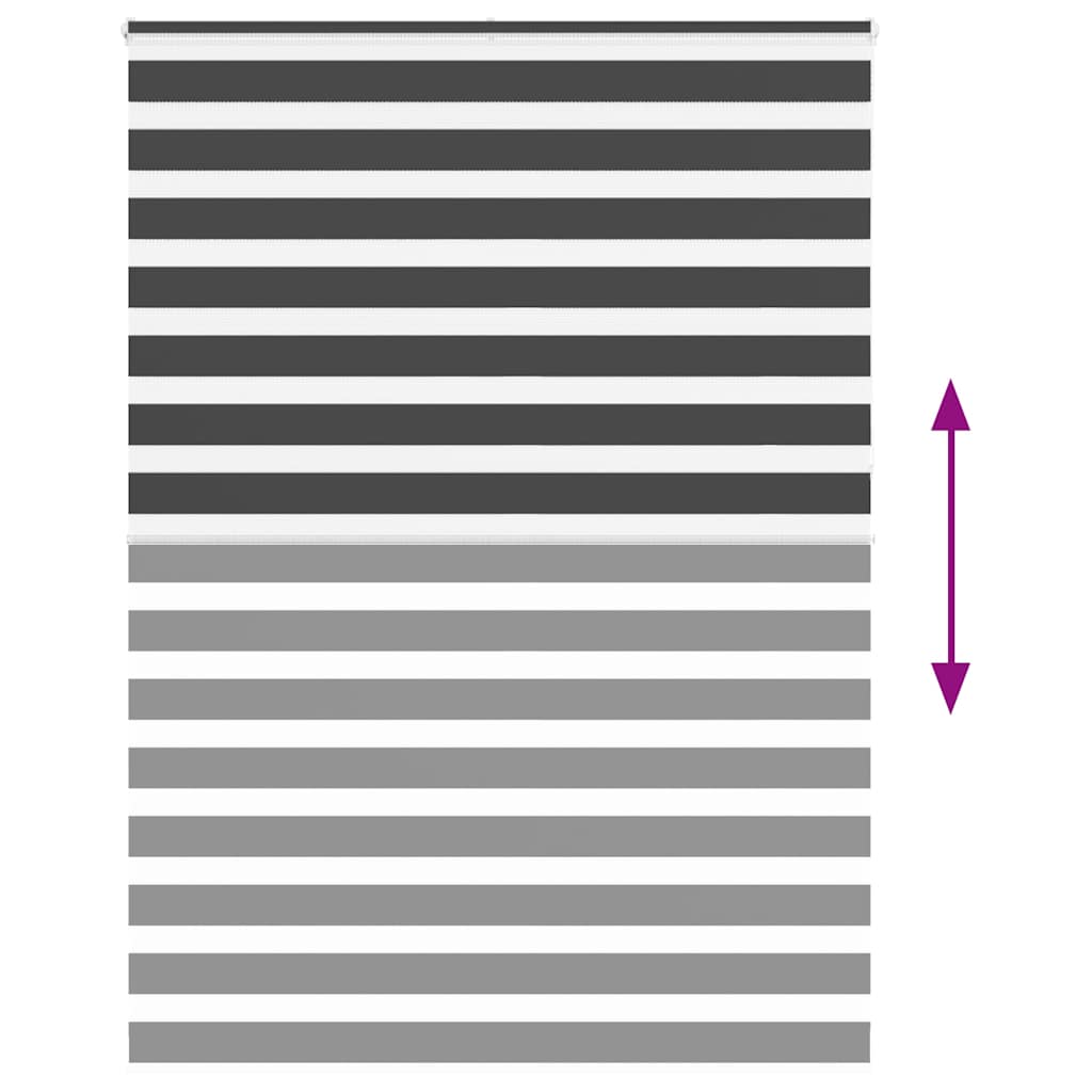 zebragardin sort 160x230 cm stofbredde 155,9 cm polyester