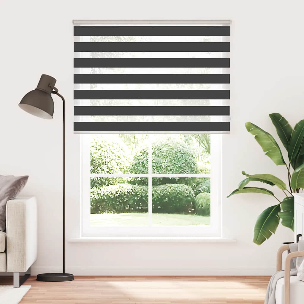 zebragardin sort 165x230 cm stofbredde 160,9 cm polyester