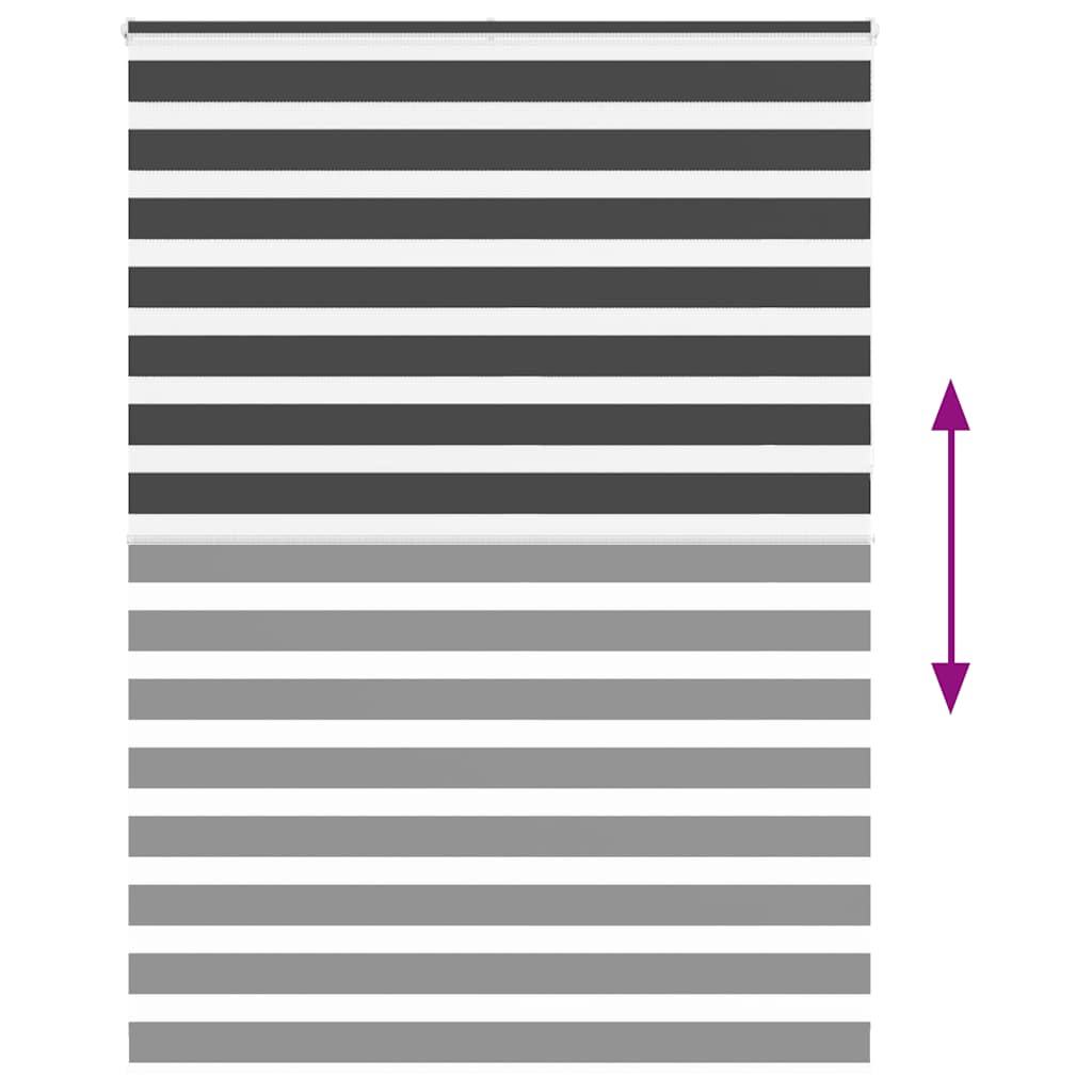 zebragardin sort 165x230 cm stofbredde 160,9 cm polyester