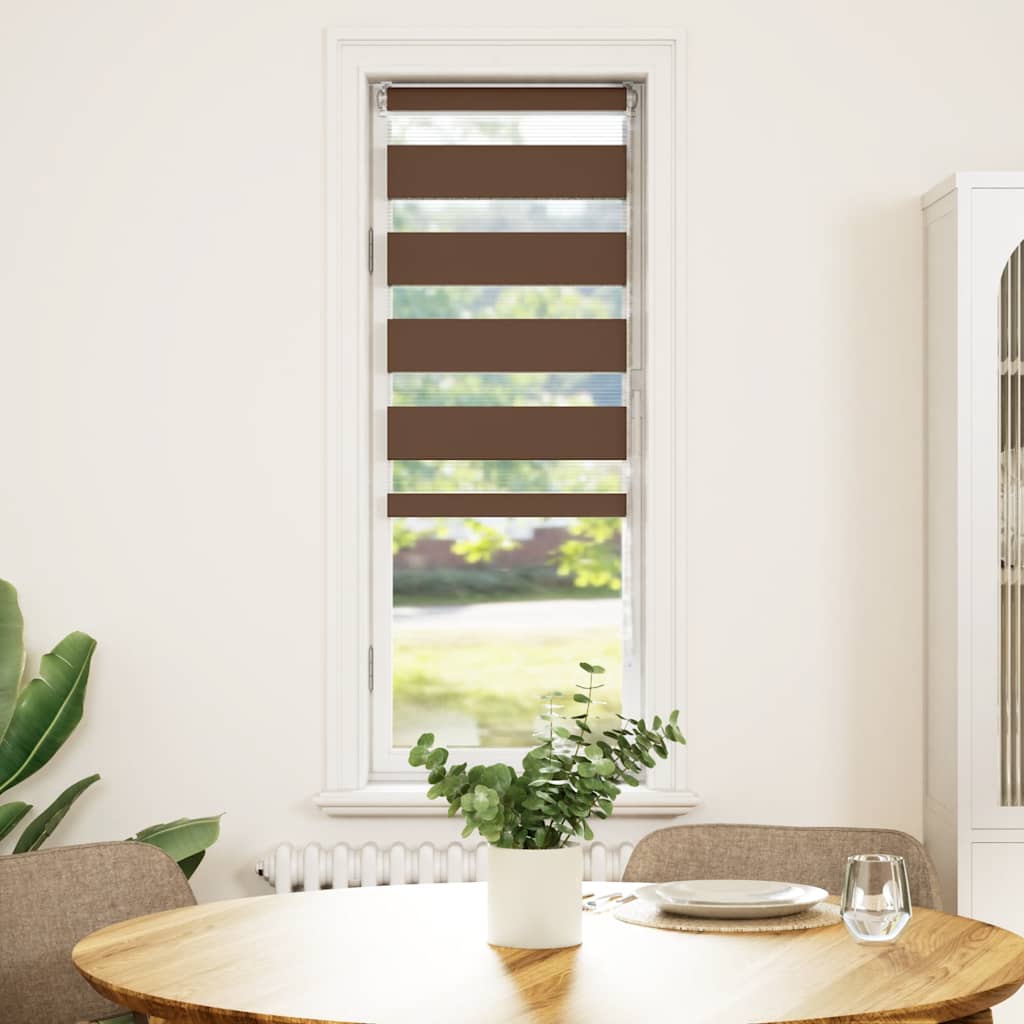 zebragardin brun 45x100 cm stofbredde 40,9 cm polyester