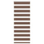 zebragardin brun 55x100 cm stofbredde 50,9 cm polyester