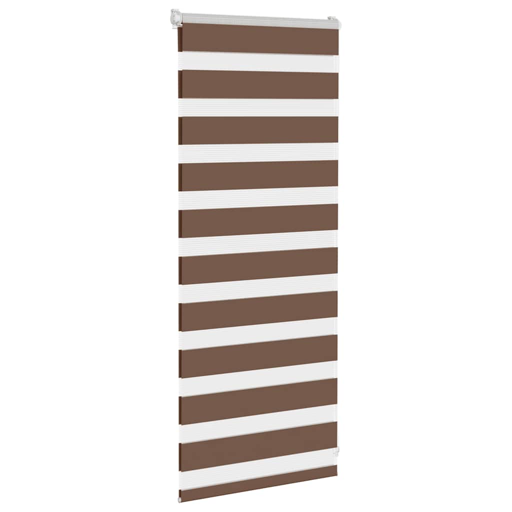 zebragardin brun 55x100 cm stofbredde 50,9 cm polyester