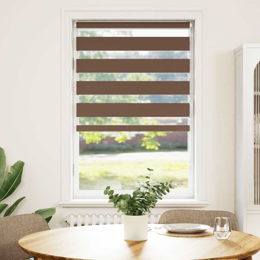 zebragardin brun 70x100 cm stofbredde 65,9 cm polyester