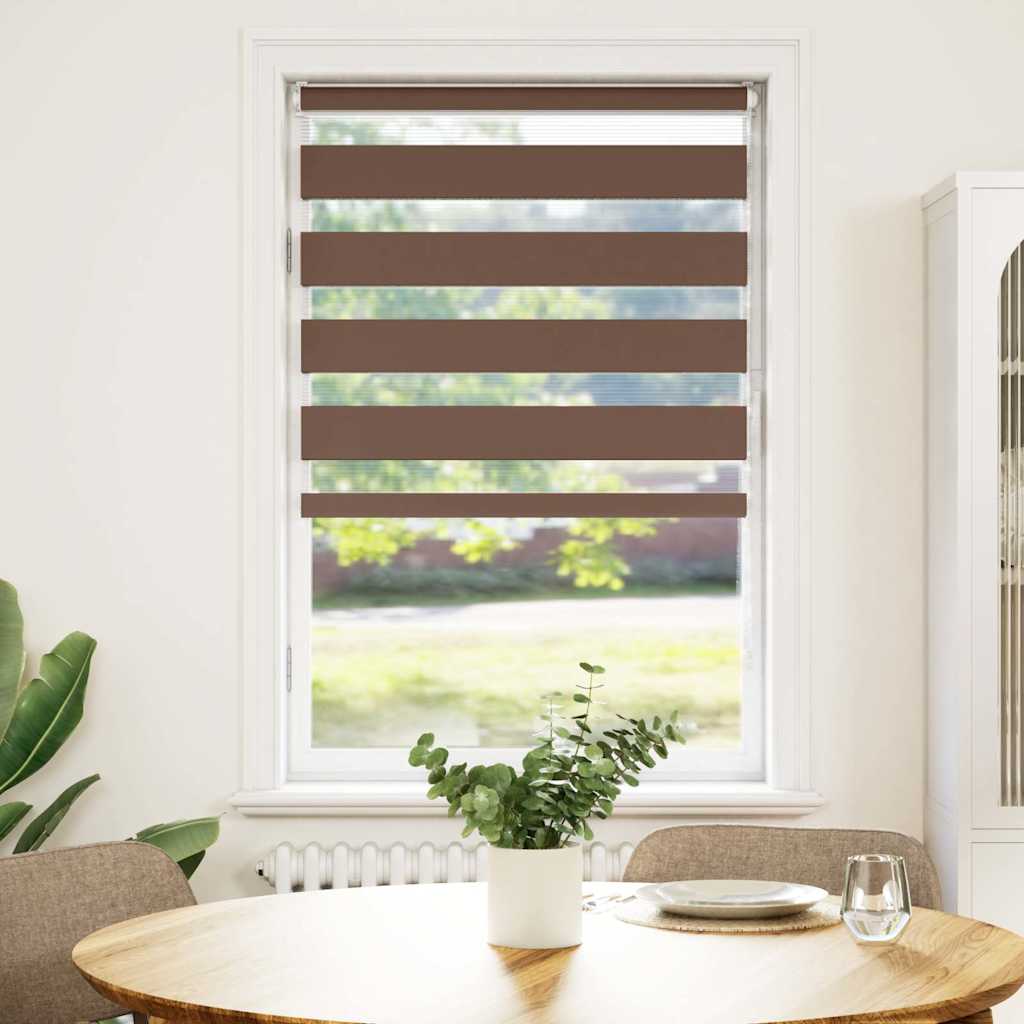 zebragardin brun 80x100 cm stofbredde 75,9 cm polyester