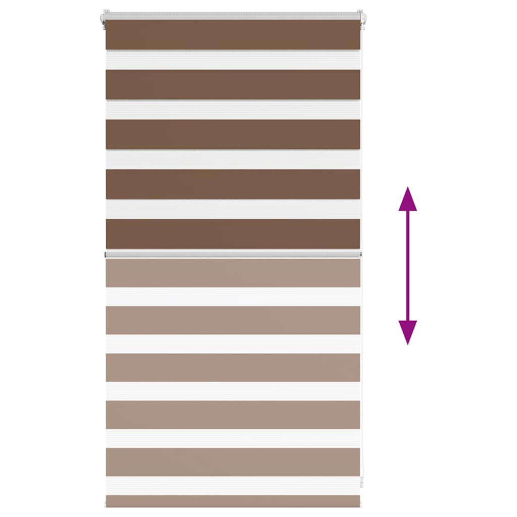 zebragardin brun 80x100 cm stofbredde 75,9 cm polyester