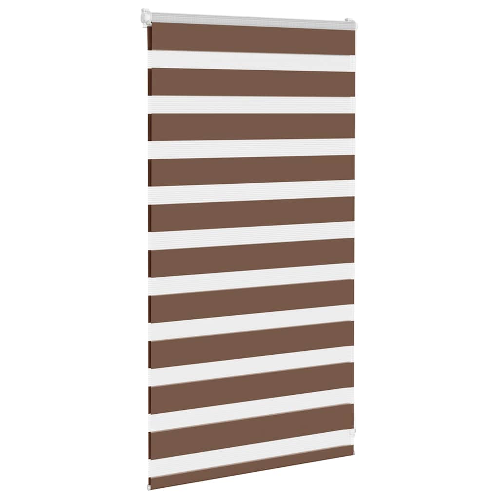 zebragardin brun 85x100 cm stofbredde 80,9 cm polyester