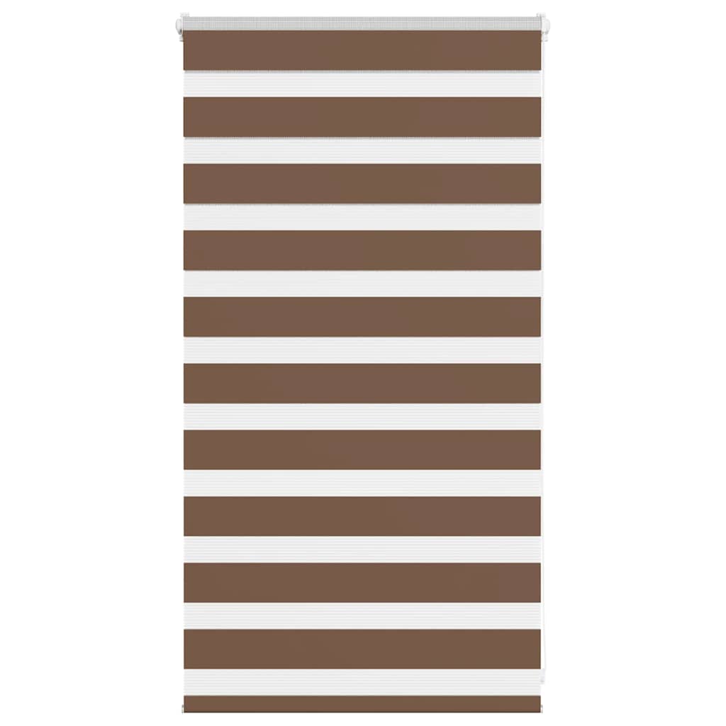 zebragardin brun 90x100 cm stofbredde 85,9 cm polyester