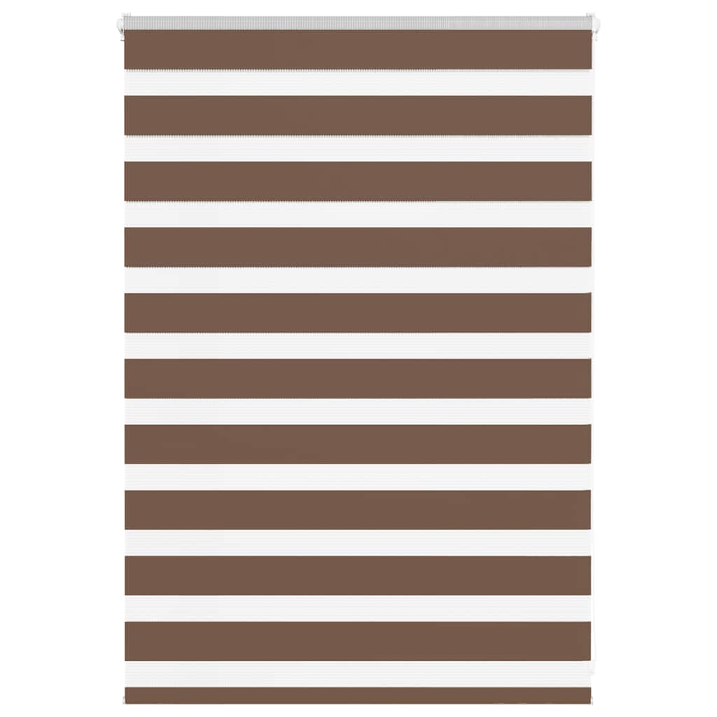 zebragardin brun 95x100 cm stofbredde 90,9 cm polyester