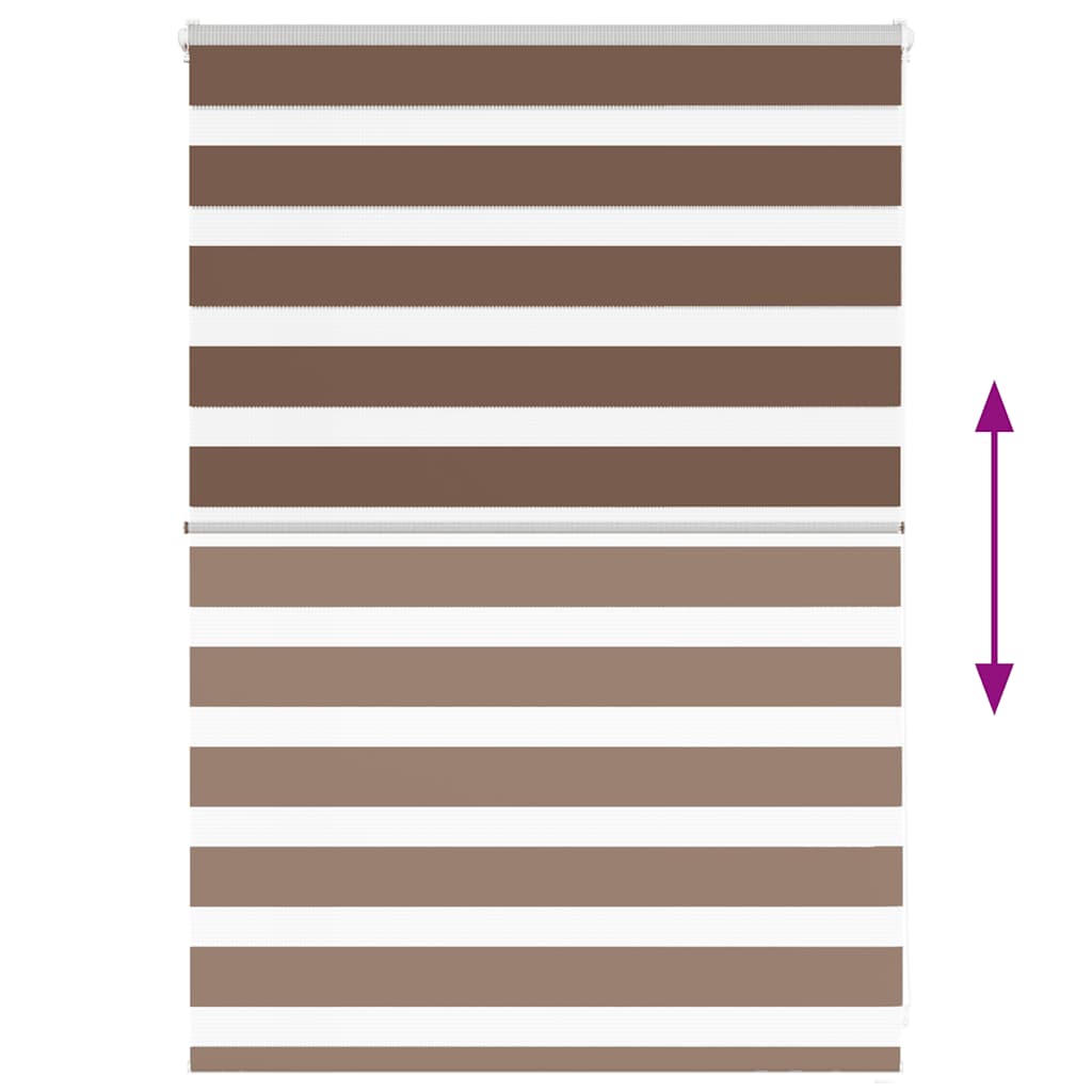 zebragardin brun 100x100 cm stofbredde 95,9 cm polyester