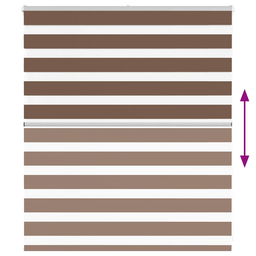 zebragardin brun 120x100 cm stofbredde 115,9 cm polyester