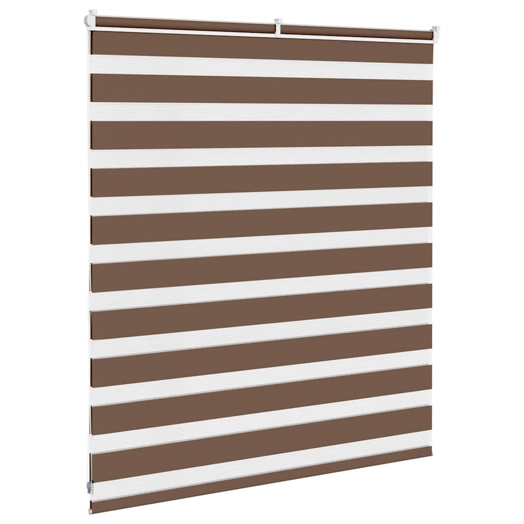 zebragardin brun 130x100 cm stofbredde 125,9 cm polyester