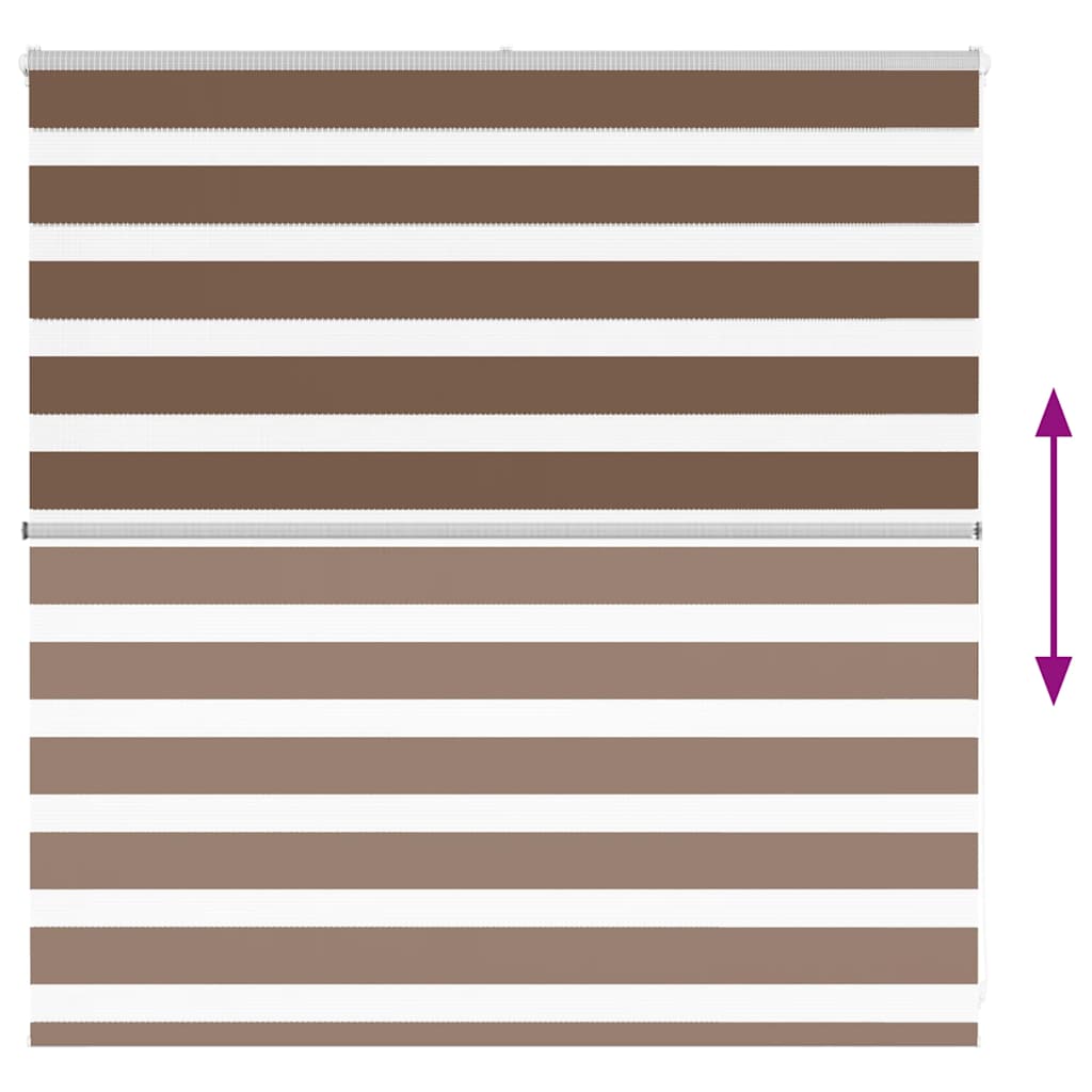 zebragardin brun 150x100 cm stofbredde 145,9 cm polyester