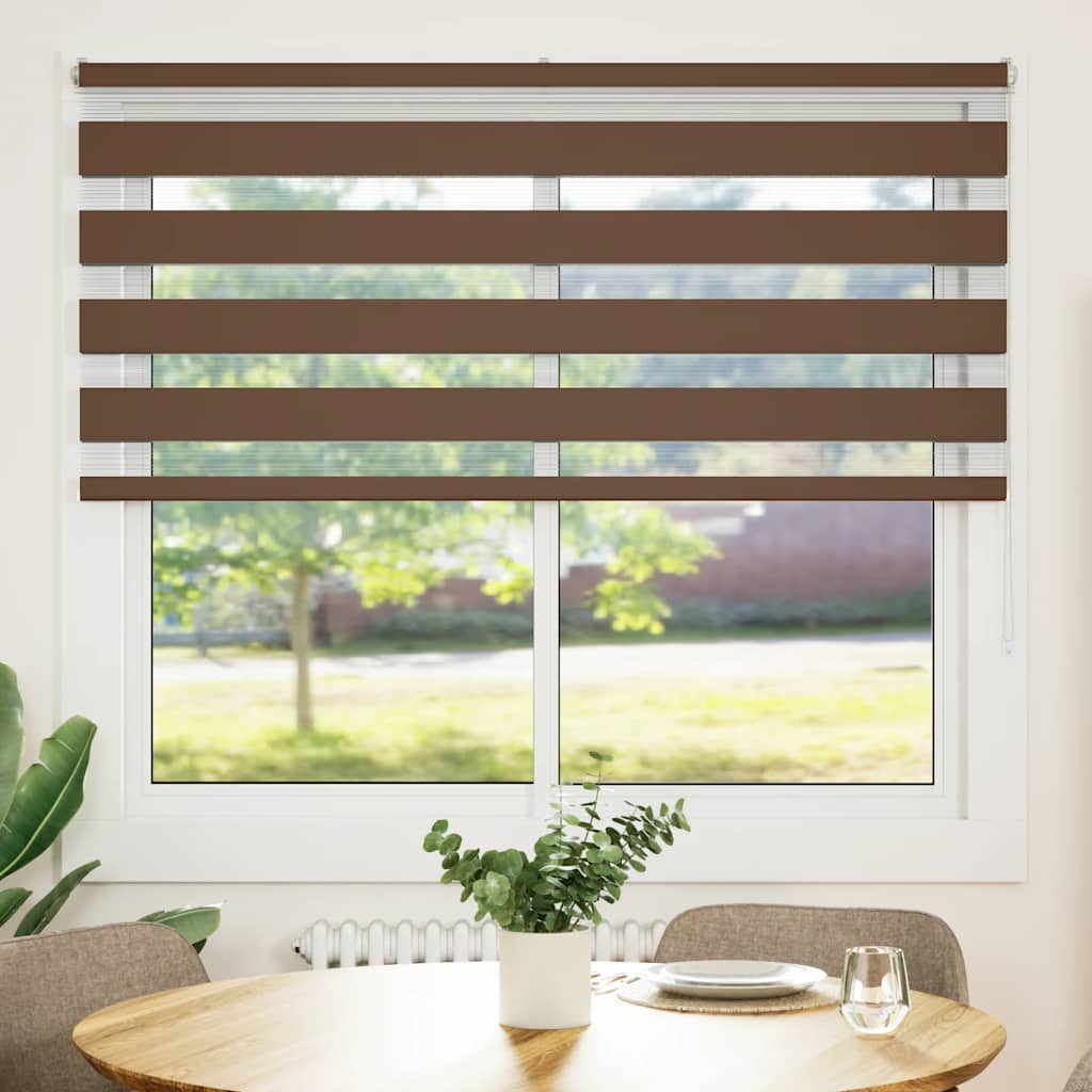 zebragardin brun 155x100 cm stofbredde 150,9 cm polyester