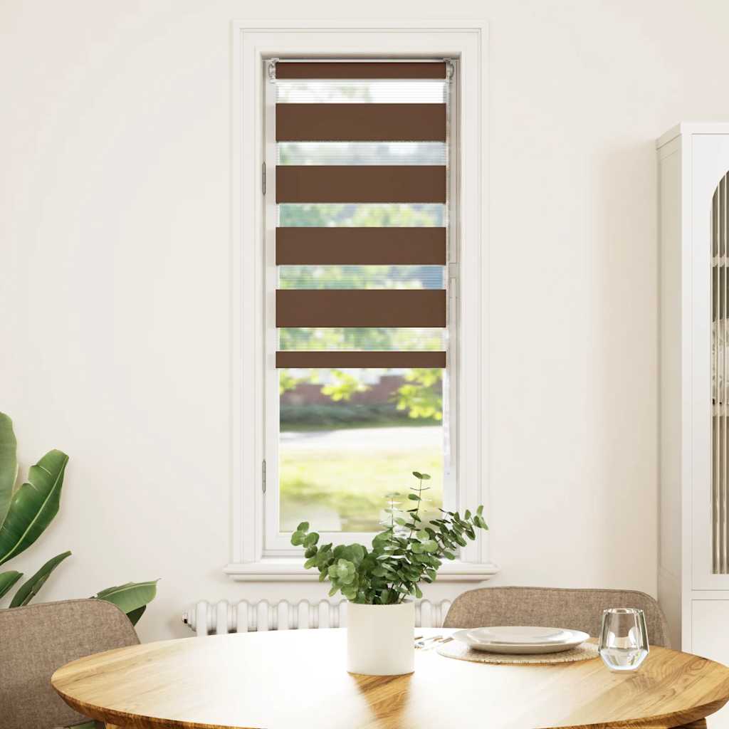 zebragardin brun 40x150 cm stofbredde 35,9 cm polyester