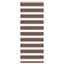 zebragardin brun 55x150 cm stofbredde 50,9 cm polyester
