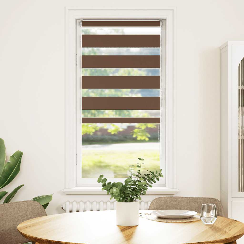 zebragardin brun 55x150 cm stofbredde 50,9 cm polyester