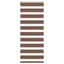 zebragardin brun 60x150 cm stofbredde 55,9 cm polyester